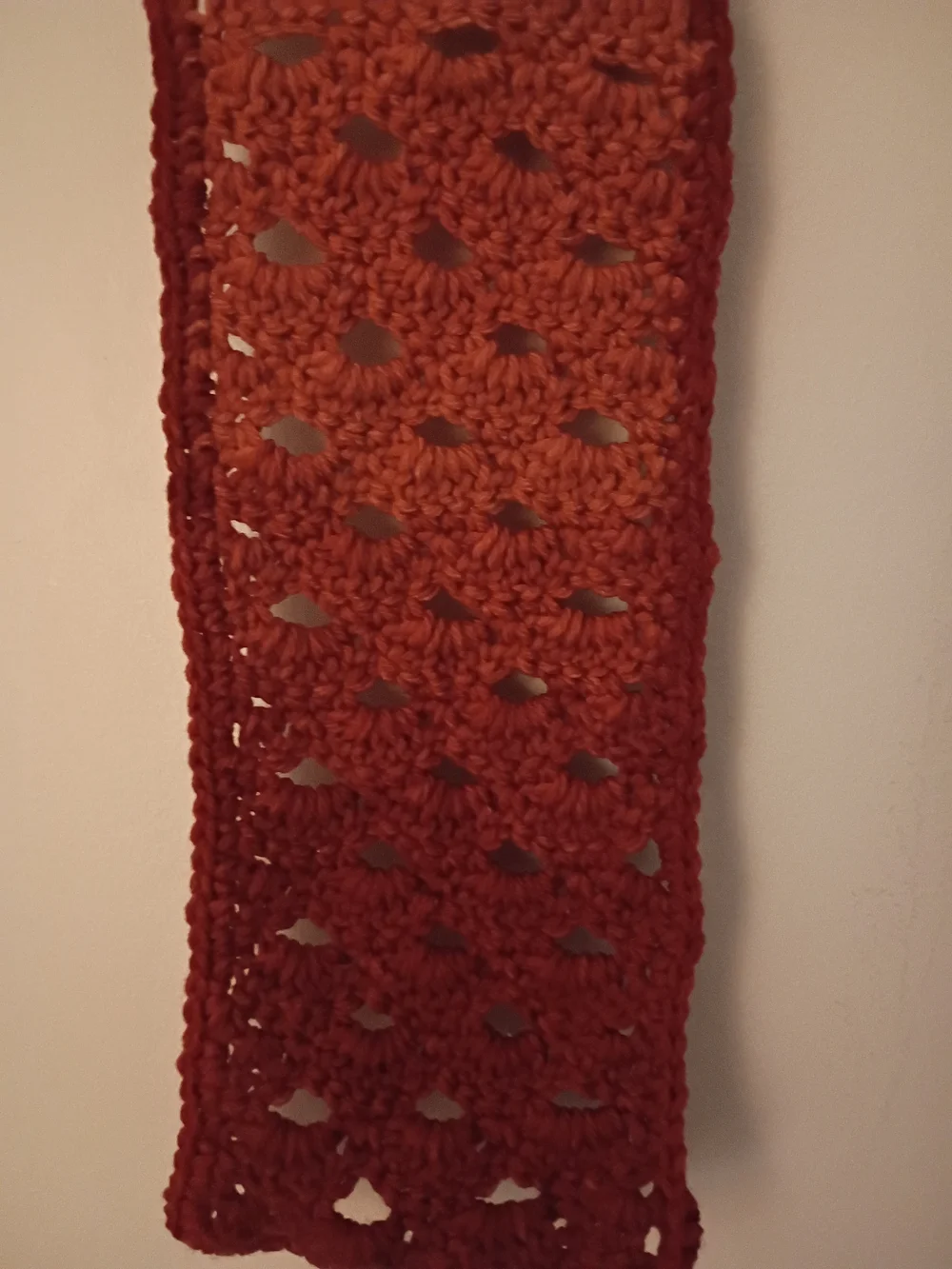 Red Crochet Wall Glasses Organizer Hanging Display